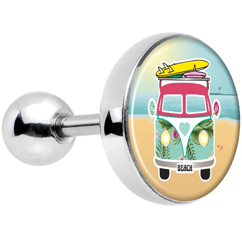 Women's Earrings – Elegant Designs for Every Personality--16 Gauge 1/4 Tropical Beach Cruiser Tragus Cartilage Earring Women's Earrings – Elegant Designs for Every Personality--16 Gauge 1/4 Tropical Beach Cruiser Tragus Cartilage Earring