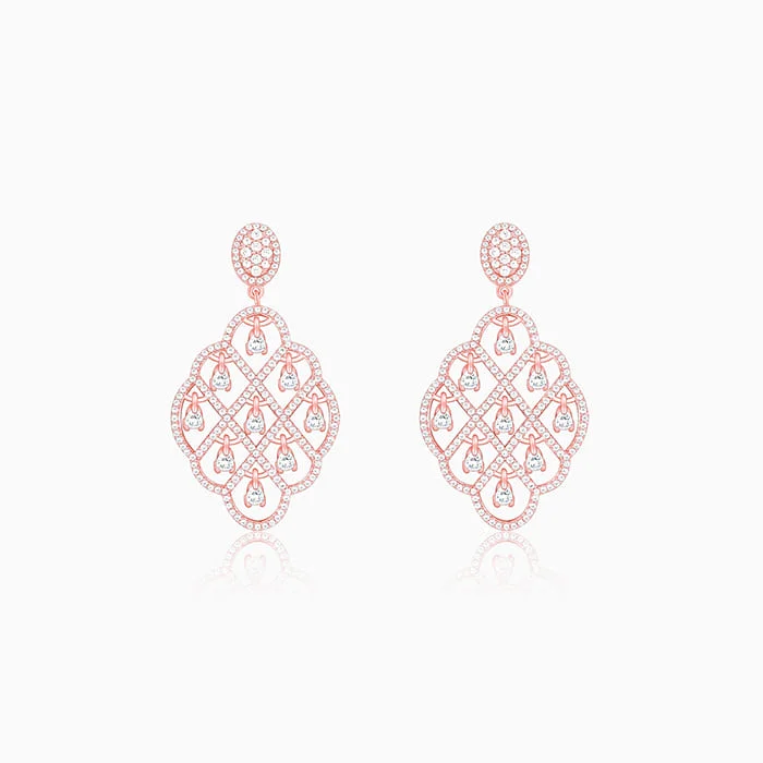 Women's Earrings – Elegant Designs for Every Personality--Rose Gold Bask In The Beauty Earrings