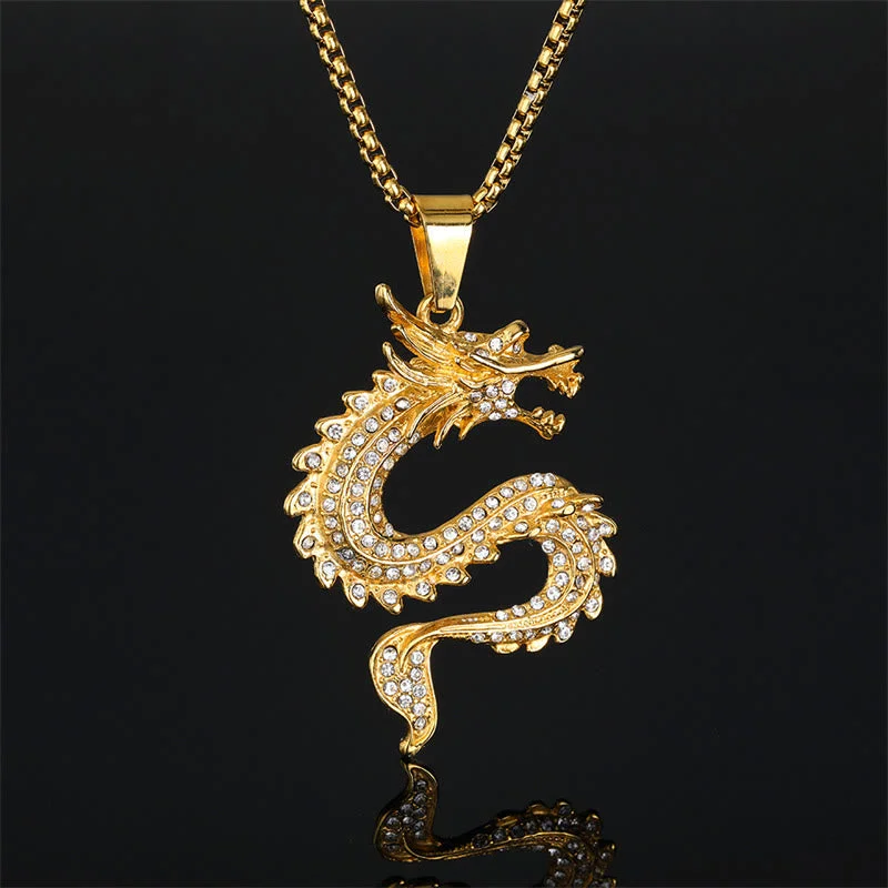 Shop Classic Women's Necklaces & Pendants with a Modern Twist-Buddha Stones Chinese Zodiac Dragon Zircon Protection Necklace Pendant Shop Classic Women's Necklaces & Pendants with a Modern Twist-Buddha Stones Chinese Zodiac Dragon Zircon Protection Necklace Pendant