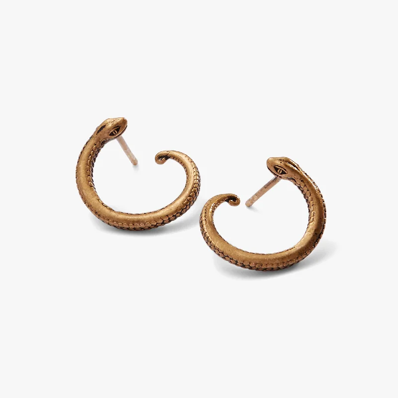 Women's Earrings – Elegant Designs for Every Personality--Untamed Snake Hoop Earrings