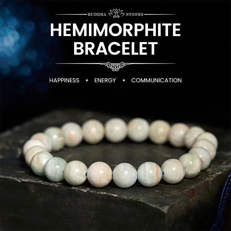 Bracelets for Men with Meaningful Charms-Buddha Stone Hemimorphite Calm Energy Bracelet Bracelets for Men with Meaningful Charms-Buddha Stone Hemimorphite Calm Energy Bracelet