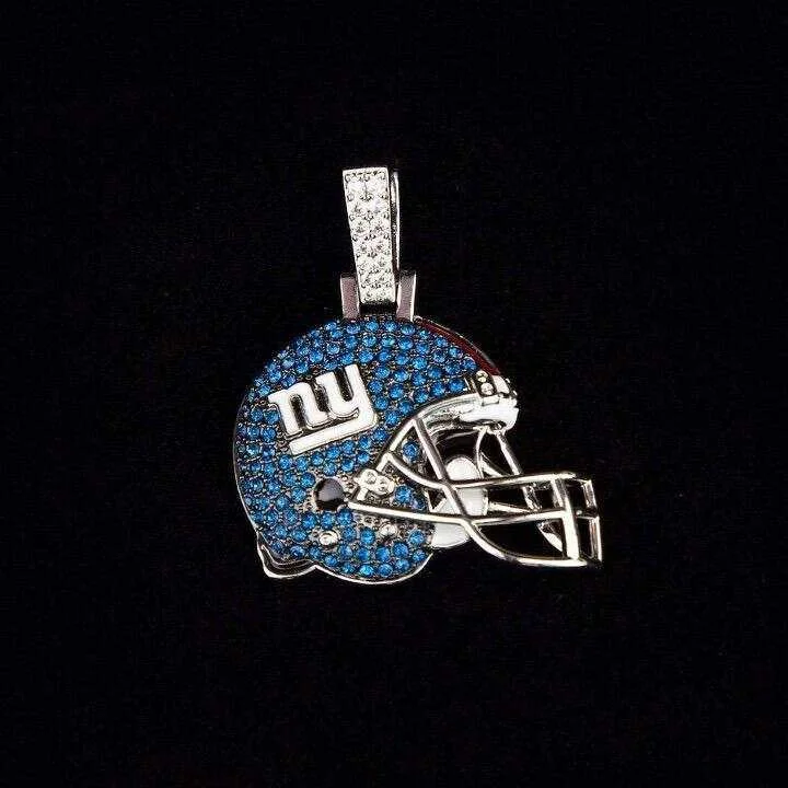 Exclusive Men's Necklaces & Pendants for the Modern Gentleman-New York Giants Official NFL Helmet Pendant Exclusive Men's Necklaces & Pendants for the Modern Gentleman-New York Giants Official NFL Helmet Pendant