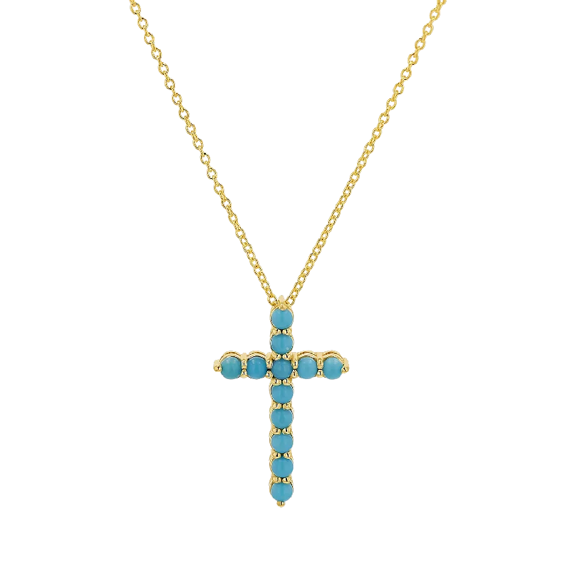Shop Classic Women's Necklaces & Pendants with a Modern Twist-Turquoise Cross Necklace Shop Classic Women's Necklaces & Pendants with a Modern Twist-Turquoise Cross Necklace