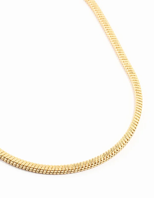 Shop Classic Women's  Necklaces & Pendants with a Modern Twist-Gold Plated Heavy Square Chain Necklace