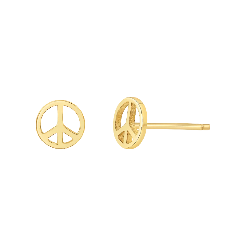 Women's Earrings – Elegant Designs for Every Personality--Peace Stud Earrings