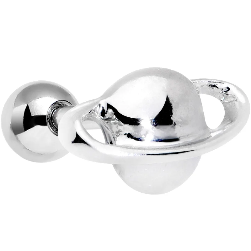 Women's Earrings – Elegant Designs for Every Personality--16 Gauge 1/4 Ring of Planet Saturn Cartilage Tragus Earring Women's Earrings – Elegant Designs for Every Personality--16 Gauge 1/4 Ring of Planet Saturn Cartilage Tragus Earring