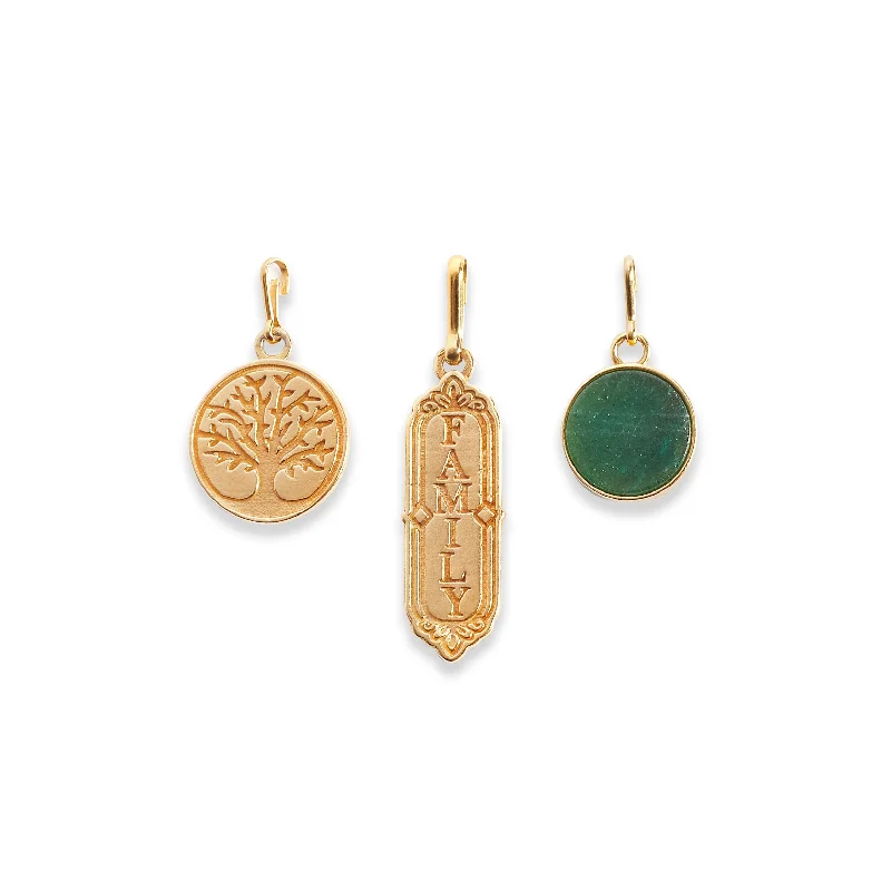 Shop Classic Women's  Necklaces & Pendants with a Modern Twist-Family Charms, Set of 3