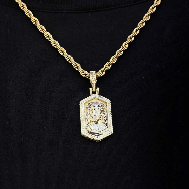 Exclusive Men's Necklaces & Pendants for the Modern Gentleman-Icon Jesus Pendant