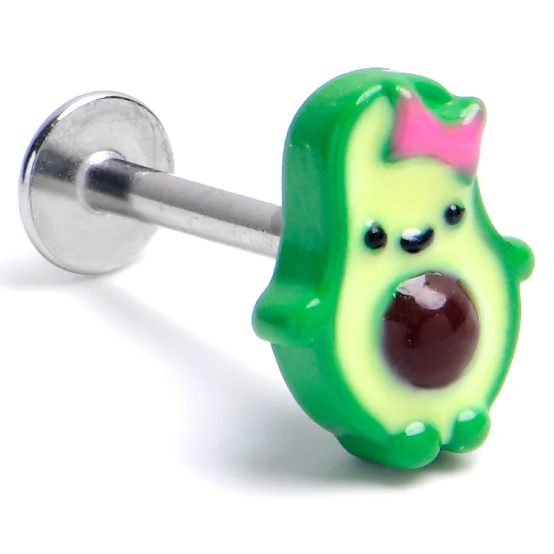Comfortable Lip Rings with Adjustable Fit16 Gauge 5/16 Cutie Avocado Labret Monroe Tragus