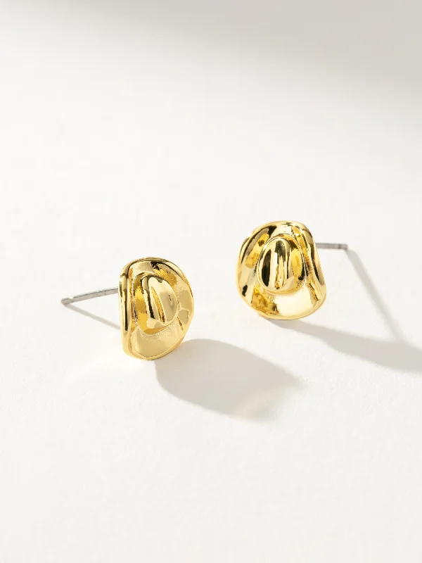 Women's Earrings – Elegant Designs for Every Personality--Cowboy Hat Stud Earrings