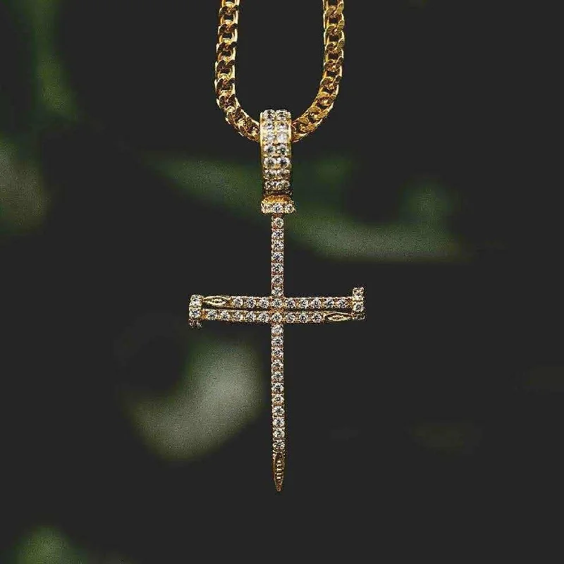Men's Wooden Bracelets-Nail Cross