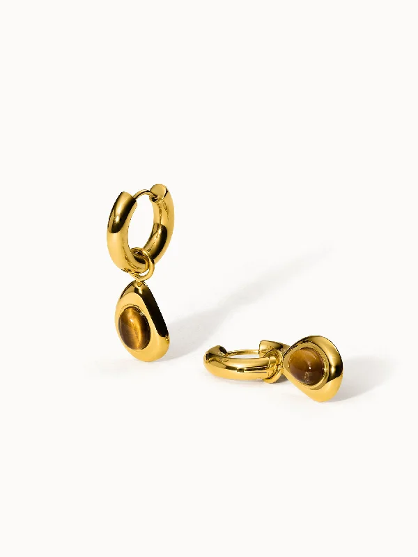 Women's Earrings – Elegant Designs for Every Personality--Tiger's Eye Ohrringe