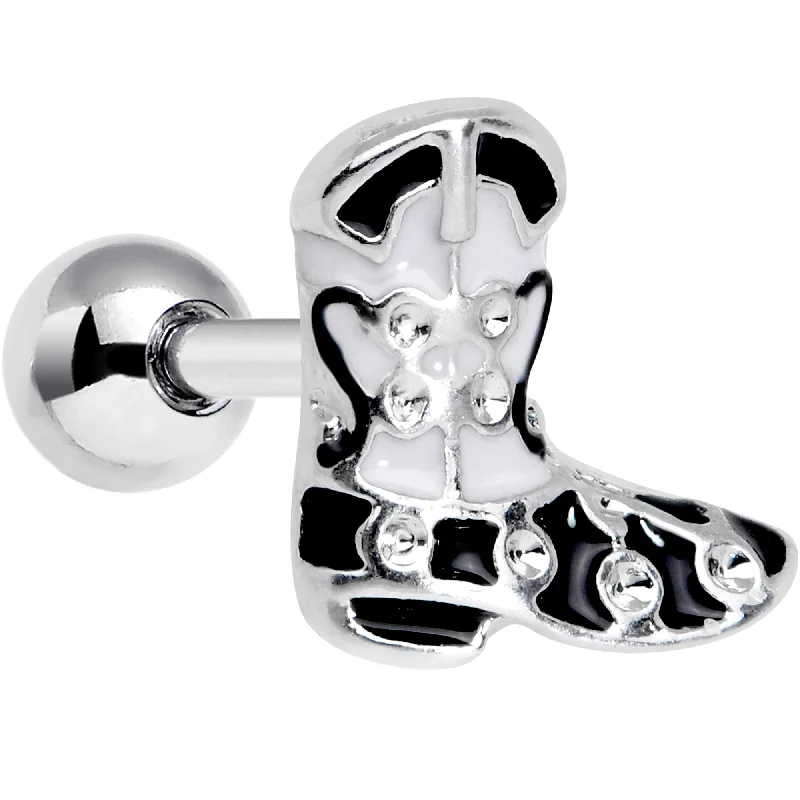 Women's Earrings – Elegant Designs for Every Personality--16 Gauge 1/4 Western Cowboy Boot Cartilage Tragus Earring Women's Earrings – Elegant Designs for Every Personality--16 Gauge 1/4 Western Cowboy Boot Cartilage Tragus Earring