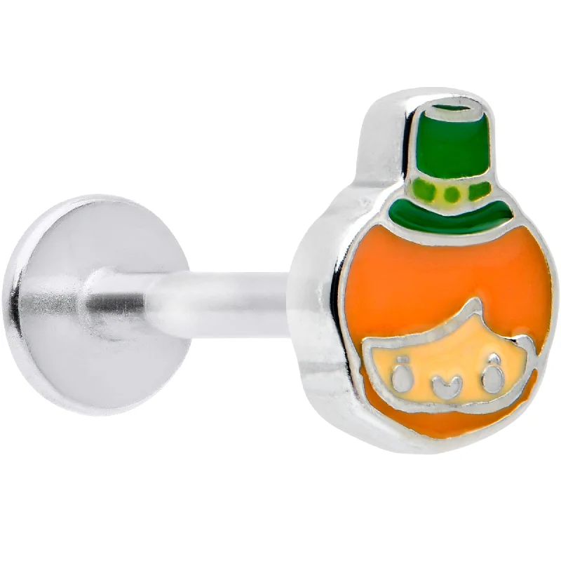 Designer Lip Rings for Trendy Looks16 Gauge 5/16 Sweet Happy Leprechaun St Patricks Labret Monroe Tragus