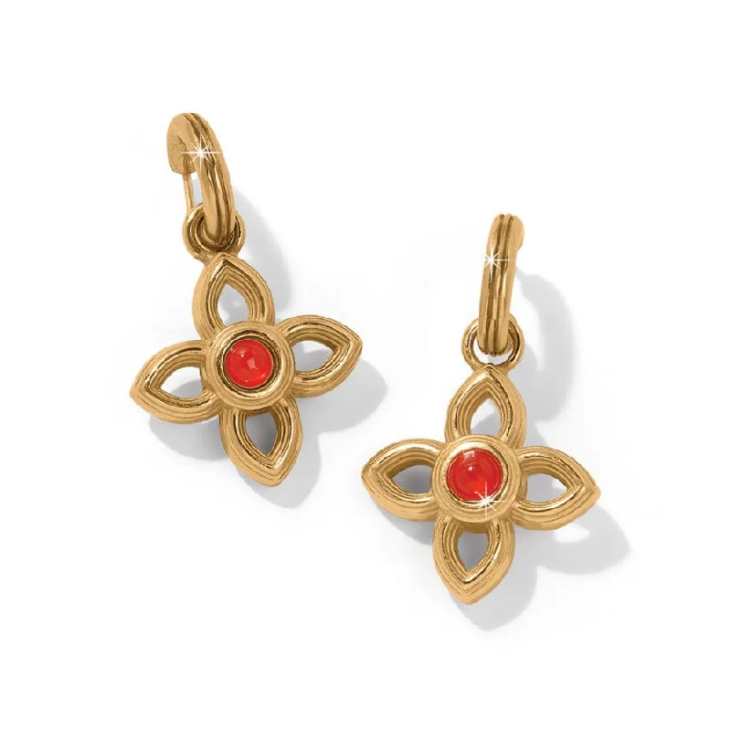 Women's Earrings – Elegant Designs for Every Personality--Venetian Gems Flower Reversible Post Drop Earrings Women's Earrings – Elegant Designs for Every Personality--Venetian Gems Flower Reversible Post Drop Earrings