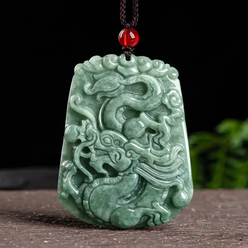 Shop Classic Women's Necklaces & Pendants with a Modern Twist-Buddha Stones Chinese Zodiac Dragon Jade Strength Necklace String Pendant Shop Classic Women's Necklaces & Pendants with a Modern Twist-Buddha Stones Chinese Zodiac Dragon Jade Strength Necklace String Pendant