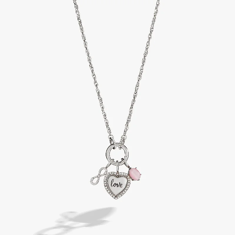 Shop Classic Women's Necklaces & Pendants with a Modern Twist-Love Trio Interchangeable Charm Necklace Shop Classic Women's Necklaces & Pendants with a Modern Twist-Love Trio Interchangeable Charm Necklace
