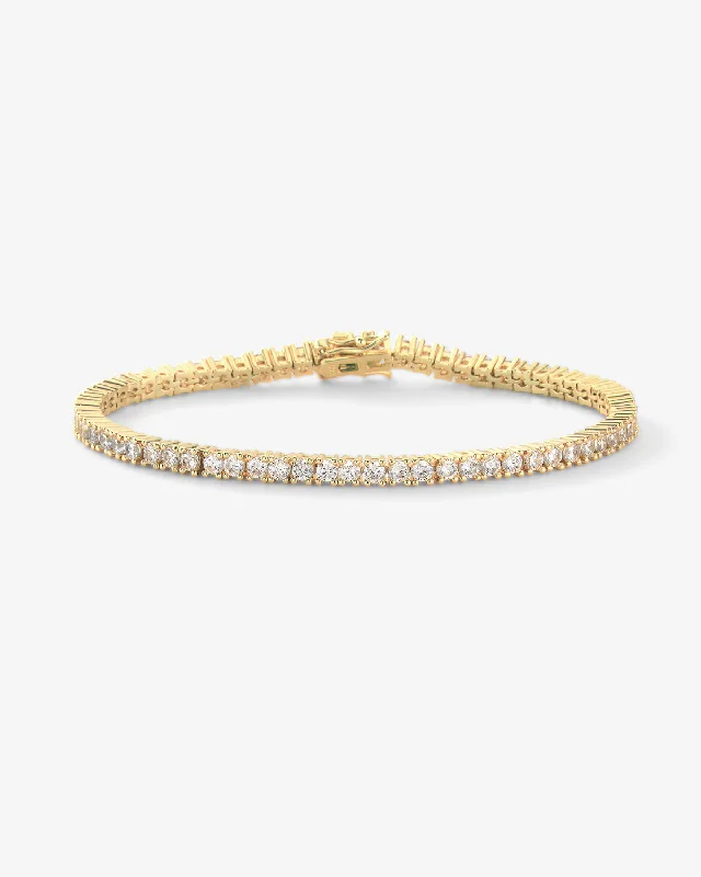 Women's Bangles with Engraved Initials-Heiress Tennis Bracelet - Gold|White Diamondettes Women's Bangles with Engraved Initials-Heiress Tennis Bracelet - Gold|White Diamondettes
