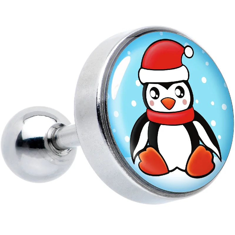 Women's Earrings – Elegant Designs for Every Personality--16 Gauge 1/4 Snowfall Holiday Penguin Tragus Cartilage Earring Women's Earrings – Elegant Designs for Every Personality--16 Gauge 1/4 Snowfall Holiday Penguin Tragus Cartilage Earring