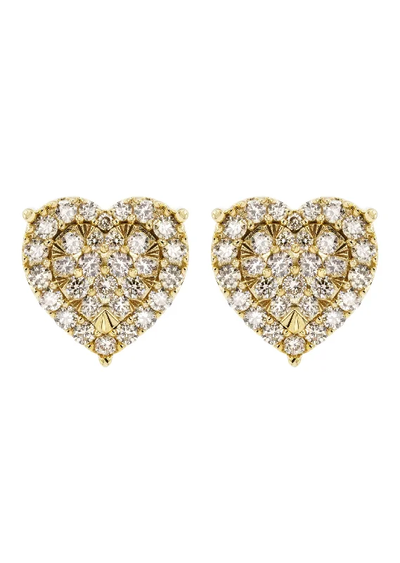 Shop Durable Men's Earrings for Everyday Wear-14K Yellow Gold Diamond Earrings For Men | 0.74 Carats | 3.34 Grams Shop Durable Men's Earrings for Everyday Wear-14K Yellow Gold Diamond Earrings For Men | 0.74 Carats | 3.34 Grams