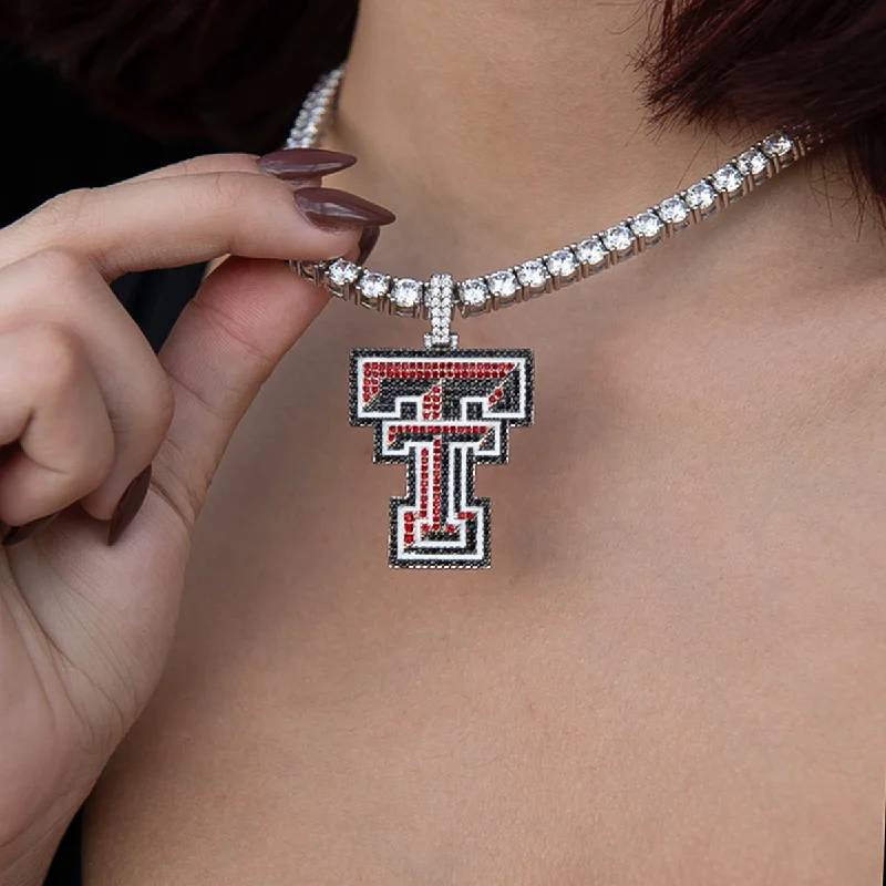 Shop Classic Women's Necklaces & Pendants with a Modern Twist-Texas Tech Red Raiders Official NCAA Logo Pendant Shop Classic Women's Necklaces & Pendants with a Modern Twist-Texas Tech Red Raiders Official NCAA Logo Pendant