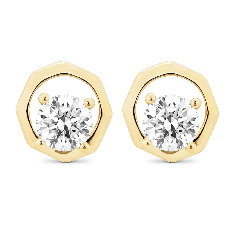Women's Earrings – Elegant Designs for Every Personality--The Solitaire Octagon Studs