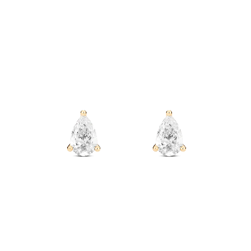 Women's Earrings – Elegant Designs for Every Personality--The Mini Pear Solitaire Studs Women's Earrings – Elegant Designs for Every Personality--The Mini Pear Solitaire Studs