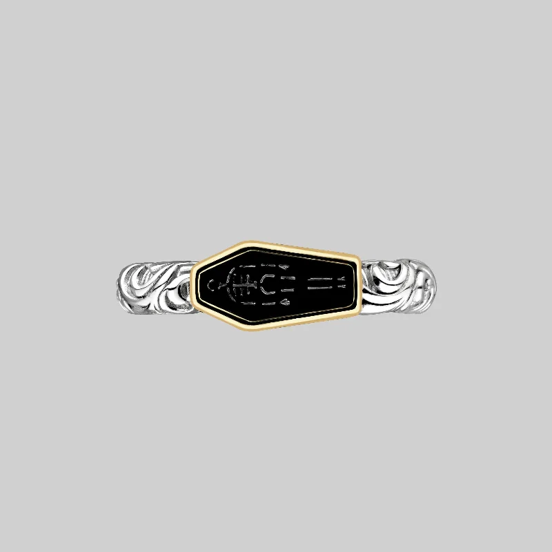 Chic Women's Rings for Fashion-Forward Looks-CRYPT. Momento Mori Skeleton Ring - Silver Chic Women's Rings for Fashion-Forward Looks-CRYPT. Momento Mori Skeleton Ring - Silver