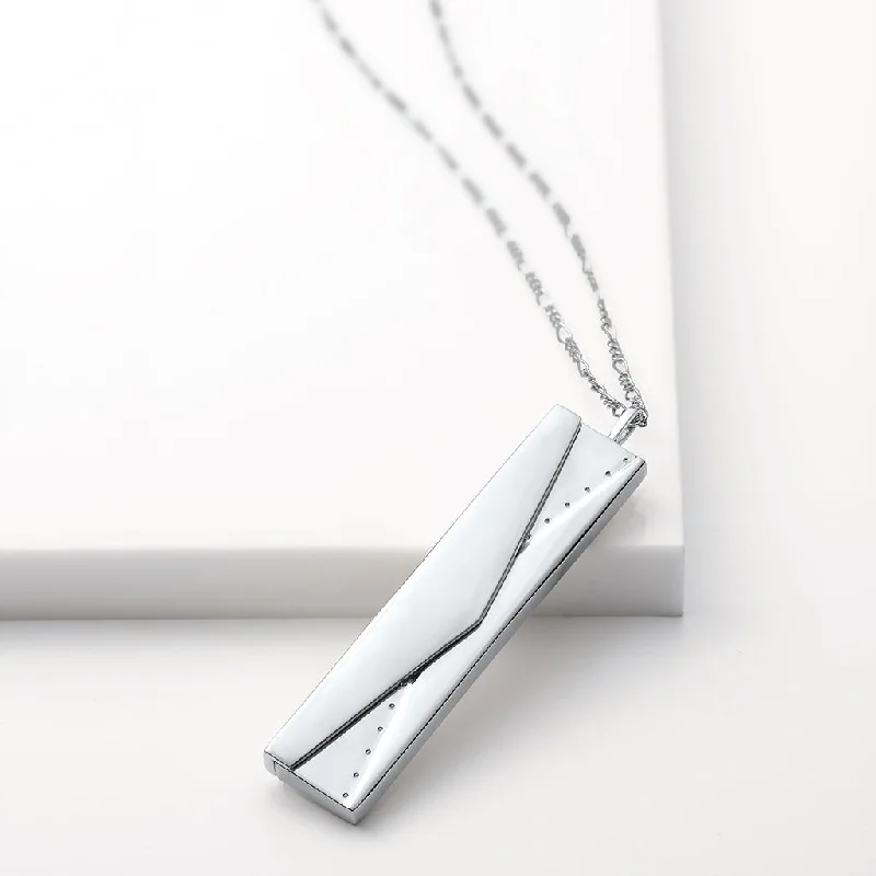 Shop Classic Women's Necklaces & Pendants with a Modern Twist-Envelope Fortune Locket - Silver Shop Classic Women's Necklaces & Pendants with a Modern Twist-Envelope Fortune Locket - Silver