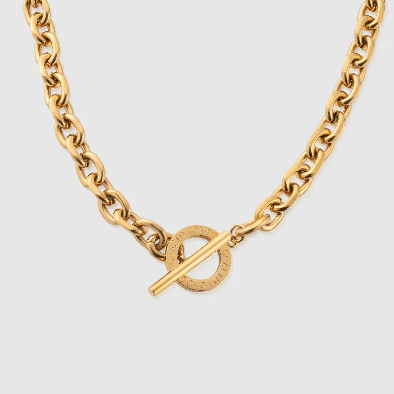 Exclusive Men's Necklaces & Pendants for the Modern Gentleman-Toggle Chain (Gold)