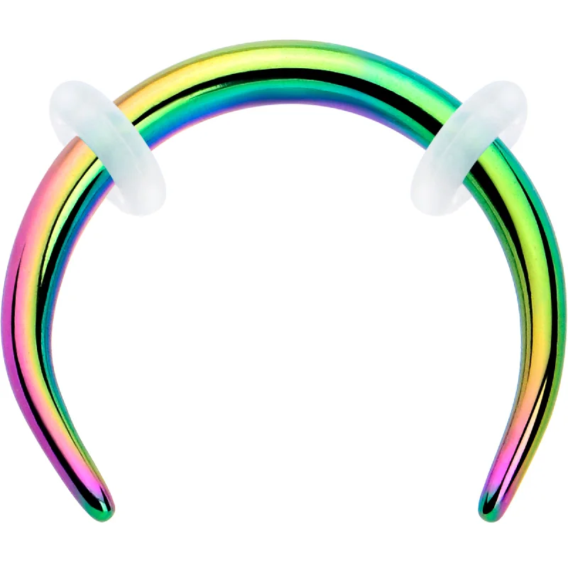 Women's Earrings – Elegant Designs for Every Personality--16 Gauge 5/16 Rainbow Pincher Crescent Taper Women's Earrings – Elegant Designs for Every Personality--16 Gauge 5/16 Rainbow Pincher Crescent Taper