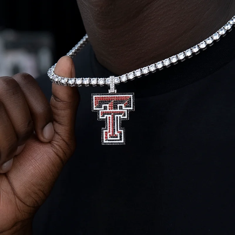 Exclusive Men's Necklaces & Pendants for the Modern Gentleman-Texas Tech Red Raiders Official NCAA Logo Pendant Exclusive Men's Necklaces & Pendants for the Modern Gentleman-Texas Tech Red Raiders Official NCAA Logo Pendant