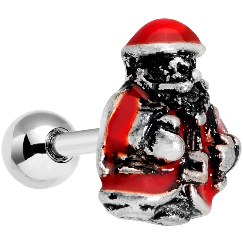 Women's Earrings – Elegant Designs for Every Personality--16 Gauge 1/4 Little Santa Claus Cartilage Tragus Earring Women's Earrings – Elegant Designs for Every Personality--16 Gauge 1/4 Little Santa Claus Cartilage Tragus Earring
