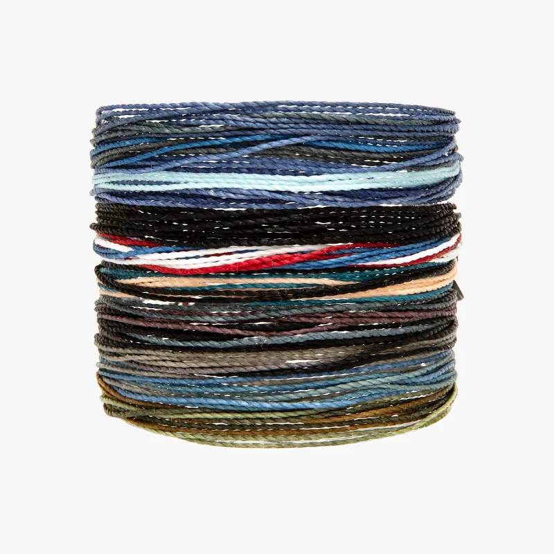 Bold Bracelets for Men-Men's Surf & Skate Friendship 10 Pack