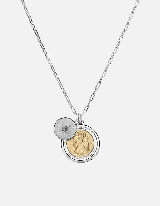 Exclusive Men's Necklaces & Pendants for the Modern Gentleman-Test of Time Cable Chain Necklace, Sterling Silver/Gold Vermeil Exclusive Men's Necklaces & Pendants for the Modern Gentleman-Test of Time Cable Chain Necklace, Sterling Silver/Gold Vermeil