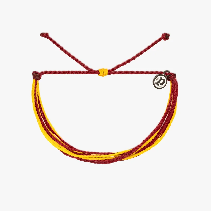 Women's Bangles with Intricate Metal Work-Maroon & Yellow Bracelet