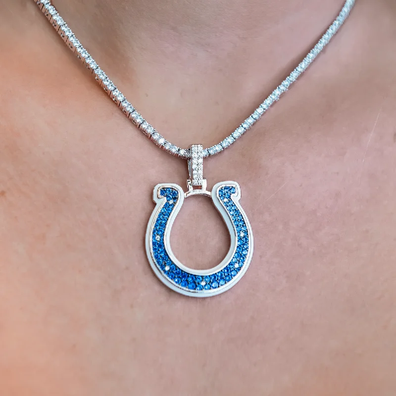 Shop Classic Women's Necklaces & Pendants with a Modern Twist-Indianapolis Colts Official NFL Pendant Shop Classic Women's Necklaces & Pendants with a Modern Twist-Indianapolis Colts Official NFL Pendant