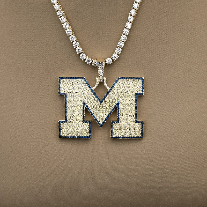 Shop Classic Women's Necklaces & Pendants with a Modern Twist-Large University of Michigan Wolverines Official NCAA Logo Pendant Shop Classic Women's Necklaces & Pendants with a Modern Twist-Large University of Michigan Wolverines Official NCAA Logo Pendant