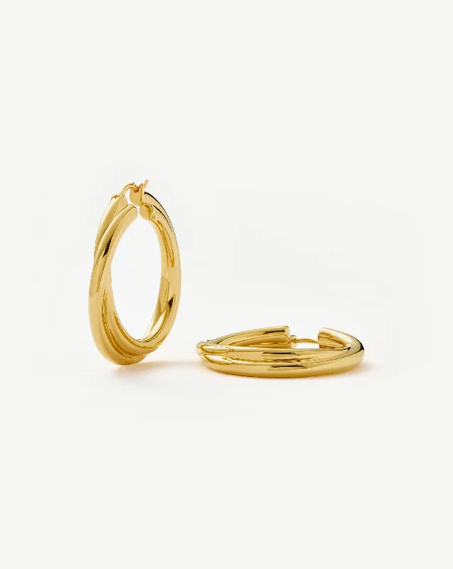 Women's Earrings – Elegant Designs for Every Personality--Lucy Williams Entwine Hoop Earrings