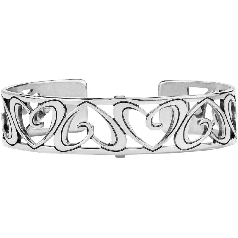 Sterling Silver Bangles for Women-Christo Prague Slim Cuff Bracelet