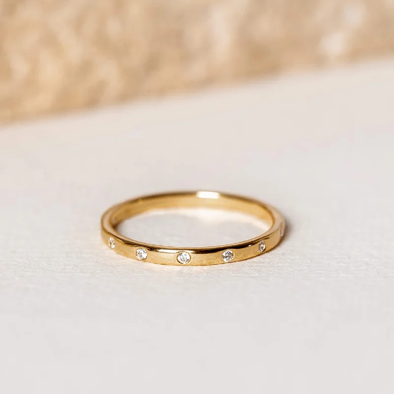 Chic Women's Rings for Fashion-Forward Looks-Stacking Ring - Celeste