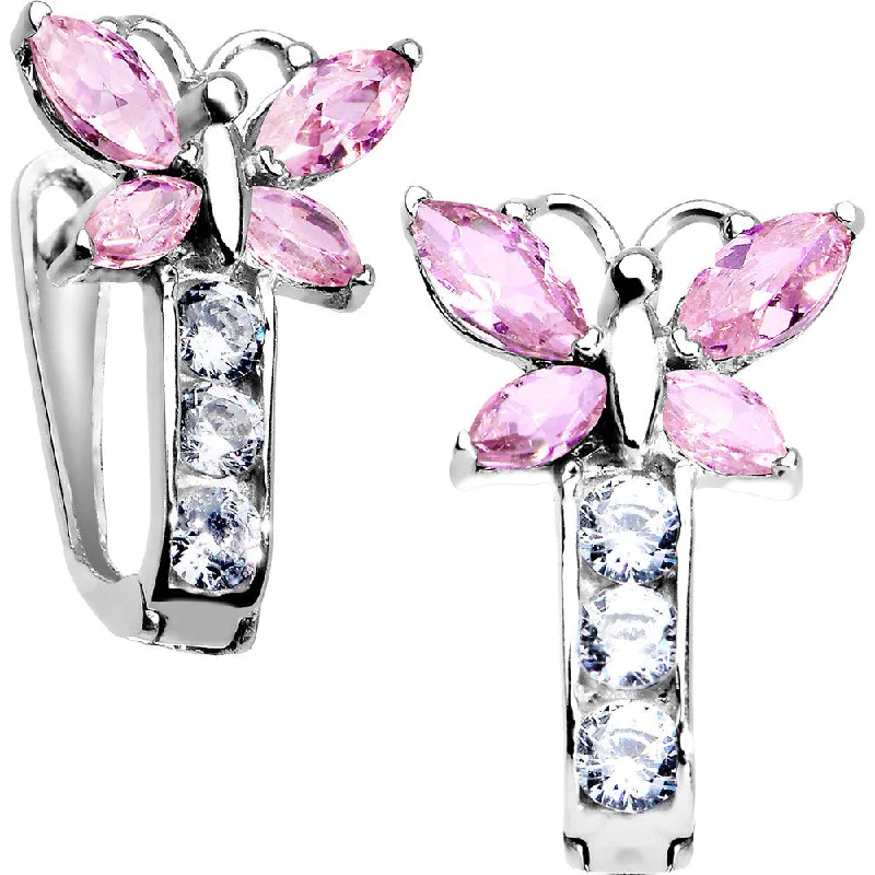 Women's Earrings – Elegant Designs for Every Personality--14kt White Gold Butterfly October Birthstone Leverback Earrings Women's Earrings – Elegant Designs for Every Personality--14kt White Gold Butterfly October Birthstone Leverback Earrings