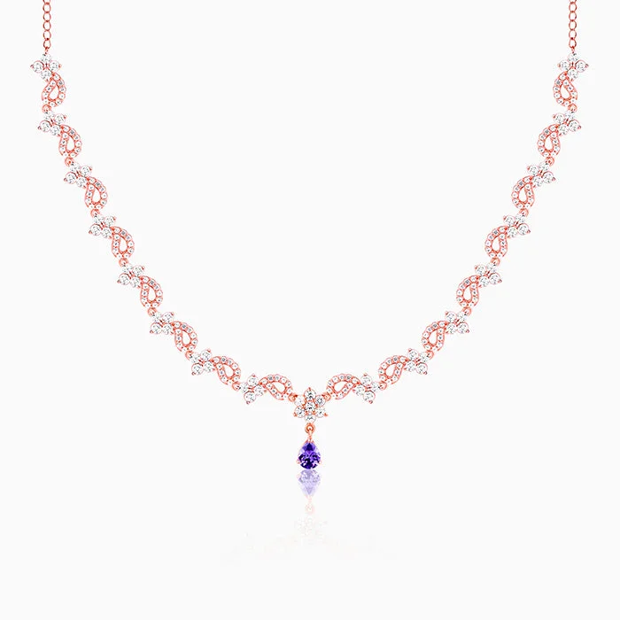 Shop Classic Women's Necklaces & Pendants with a Modern Twist-Rose Gold Bridal Celebration Necklace Shop Classic Women's Necklaces & Pendants with a Modern Twist-Rose Gold Bridal Celebration Necklace
