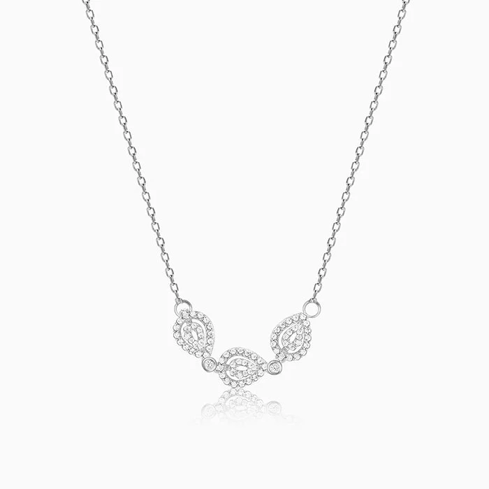 Shop Classic Women's Necklaces & Pendants with a Modern Twist-Silver Love of Pears Necklace Shop Classic Women's Necklaces & Pendants with a Modern Twist-Silver Love of Pears Necklace
