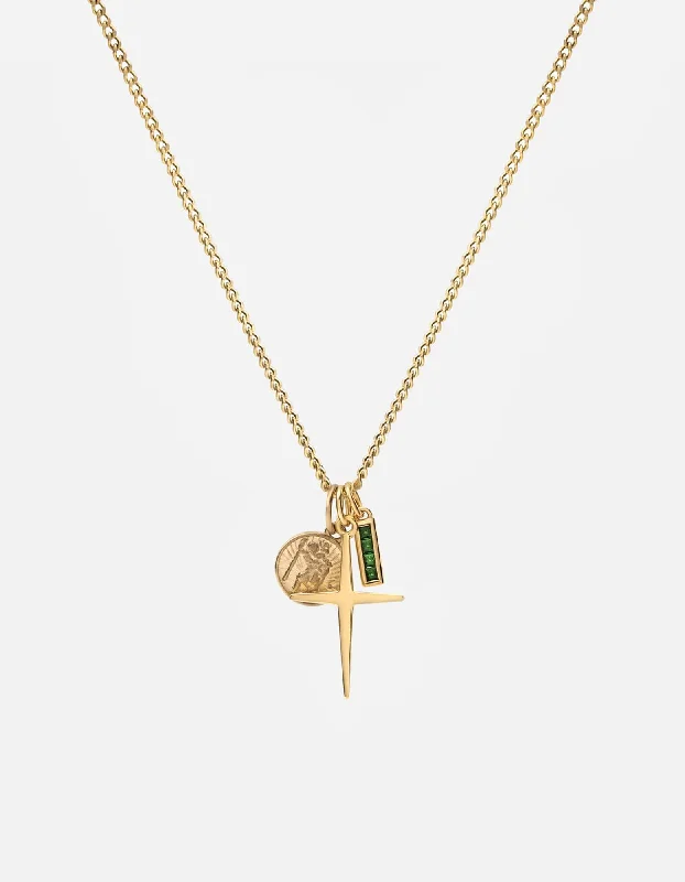 Exclusive Men's Necklaces & Pendants for the Modern Gentleman-Aegis Trilogy Agate Necklace, Gold Vermeil Exclusive Men's Necklaces & Pendants for the Modern Gentleman-Aegis Trilogy Agate Necklace, Gold Vermeil