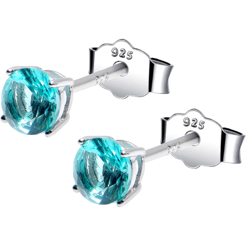 Women's Earrings – Elegant Designs for Every Personality--4mm CZ 925 Sterling Silver December Birthstone Stud Earrings Women's Earrings – Elegant Designs for Every Personality--4mm CZ 925 Sterling Silver December Birthstone Stud Earrings