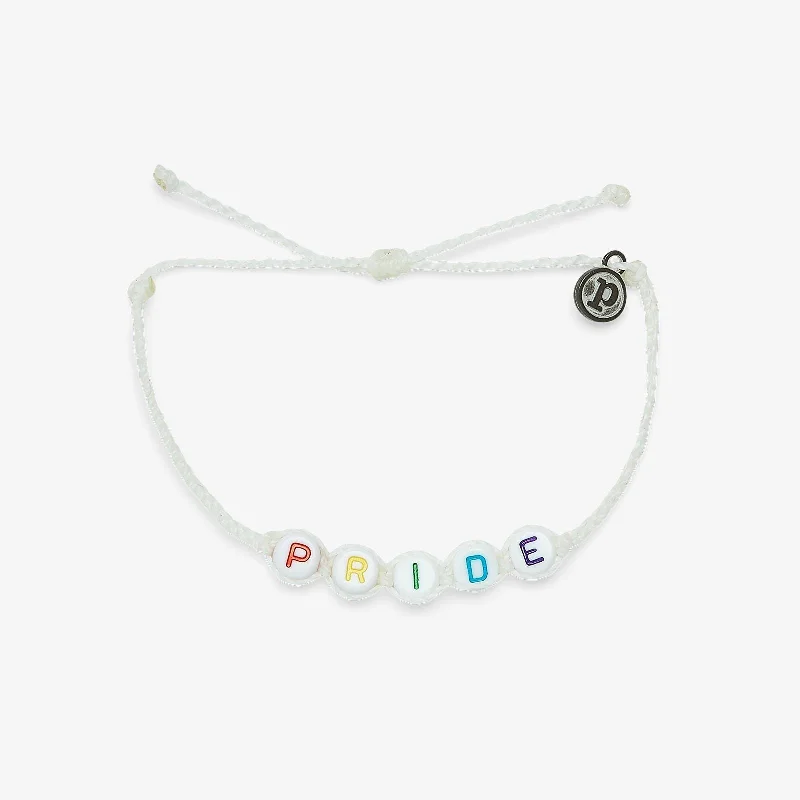 Men's Adjustable Cuff Bracelets with Stones-Pride Alphabet Bead Bracelet