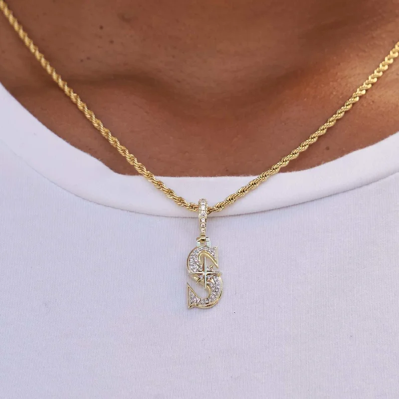 Shop Classic Women's Necklaces & Pendants with a Modern Twist-Seattle Mariners Official MLB Micro Logo Pendant Shop Classic Women's Necklaces & Pendants with a Modern Twist-Seattle Mariners Official MLB Micro Logo Pendant