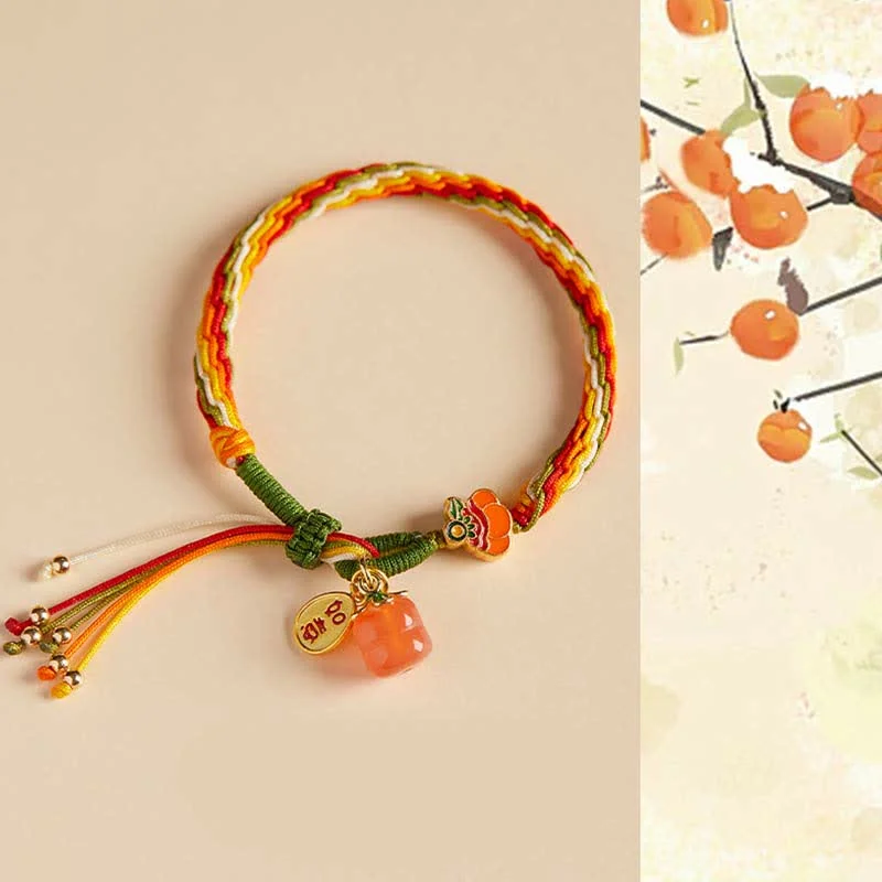 Men's Metal Bracelets for Fashion Forward Style-Buddha Stones Persimmon Red Agate Strength Reincarnation Knot Braid String Bracelet Men's Metal Bracelets for Fashion Forward Style-Buddha Stones Persimmon Red Agate Strength Reincarnation Knot Braid String Bracelet