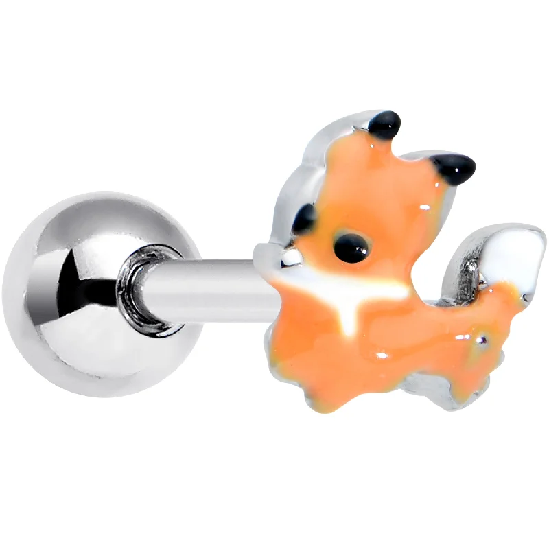 Women's Earrings – Elegant Designs for Every Personality--16 Gauge 1/4 Cute Fall Fox Cartilage Tragus Earring Women's Earrings – Elegant Designs for Every Personality--16 Gauge 1/4 Cute Fall Fox Cartilage Tragus Earring